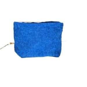 ``P25717 Blue Corduroy Makeup Bag.